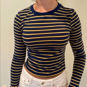 Pacsun Striped Long Sleeve Top